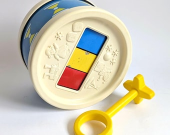Vintage 1976 Fisher-Price #421 2-in-1 Xylo Drum with Mallet