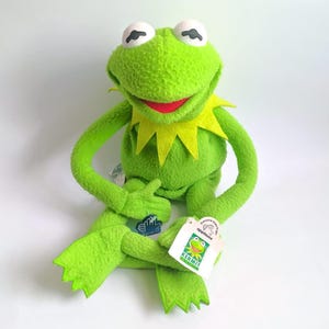 Vintage 1980s Applause X Jim Henson Large Full Body Kermit the