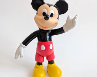Vintage 1990s Poseable Mickey Mouse Figure