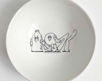 Vintage 1984 Kellogg's Rumbletums Cereal Bowls