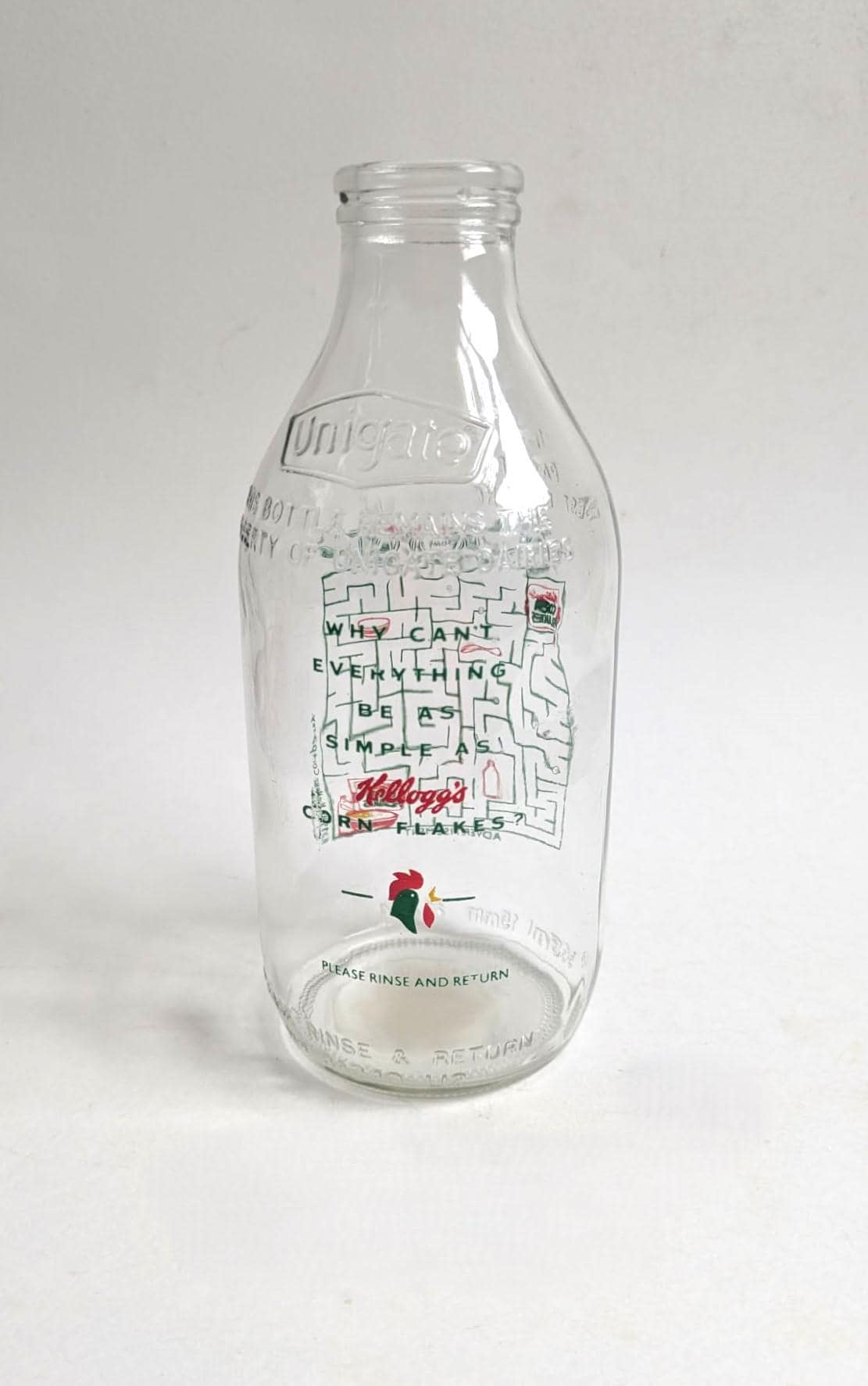 Kelloggs Milk Bottle - Etsy