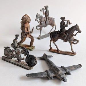 Antique Assortment of Lead Toy Figures