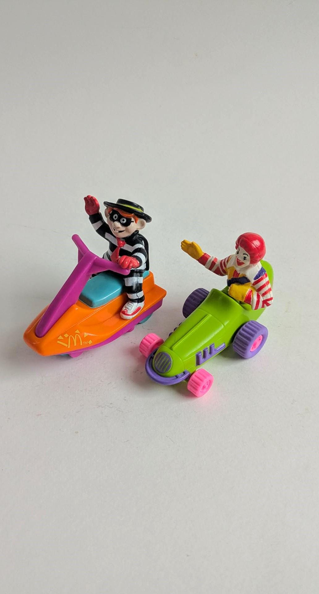 Jouet McDonald's Vintage Happy Meal 1993 Ronald'friends amis vehicles + box Jouet McDonald's Vintage Happy Meal 1993 Ronald'friends amis vehicles + box