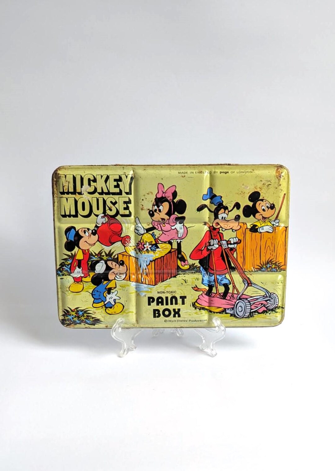 Vintage 1960s Page of London Mickey Mouse Paint Box - Etsy