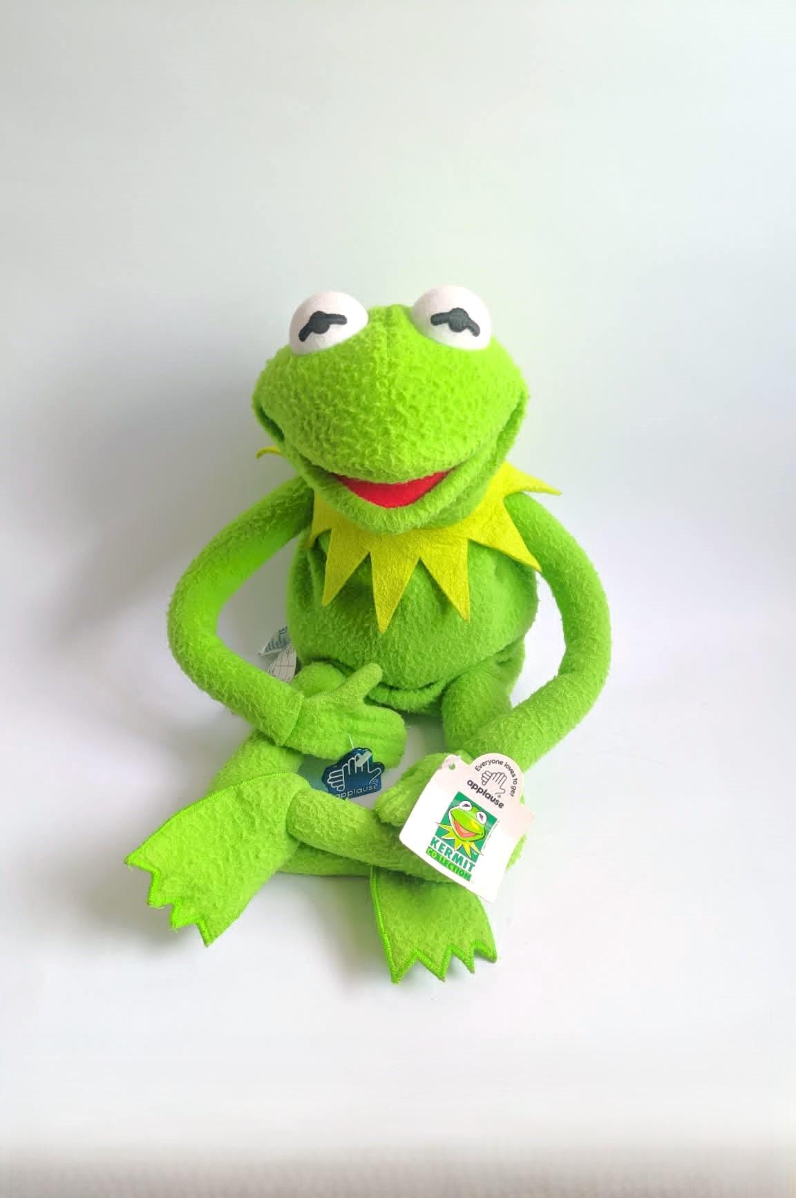 Vintage 1980s Applause X Jim Henson Large Full Body Kermit the