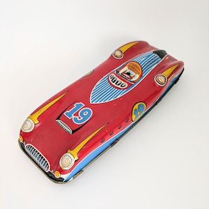 Vintage 1950s British Race Car Tin Toy