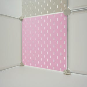 Painel de exposição Artist Alley Pegboard - Grade modular para estande de feira de artesanato, ideal para impressões artísticas, pins de esmalte, chaveiros e pingentes.