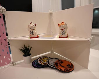 Artist Alley Triangle and Rectangular Display Panel | Modular Grid for Art Prints, Pins, Charms