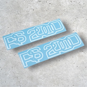 RS2000 Mk2 Vinyl Stickers x2 – Ford Escort Rally Decals – Classic Car Graphics