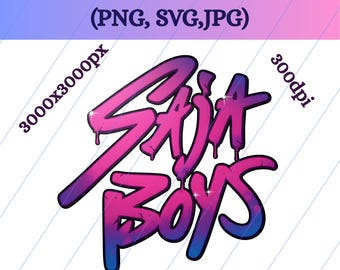 K-pop Saja Boys Logo: Fan Art PNG SVG Bundle (Instant Download)