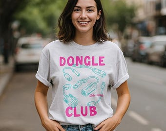 Dongle Club T-Shirt: Tri-Blend Softest Shirt - Vintage Style