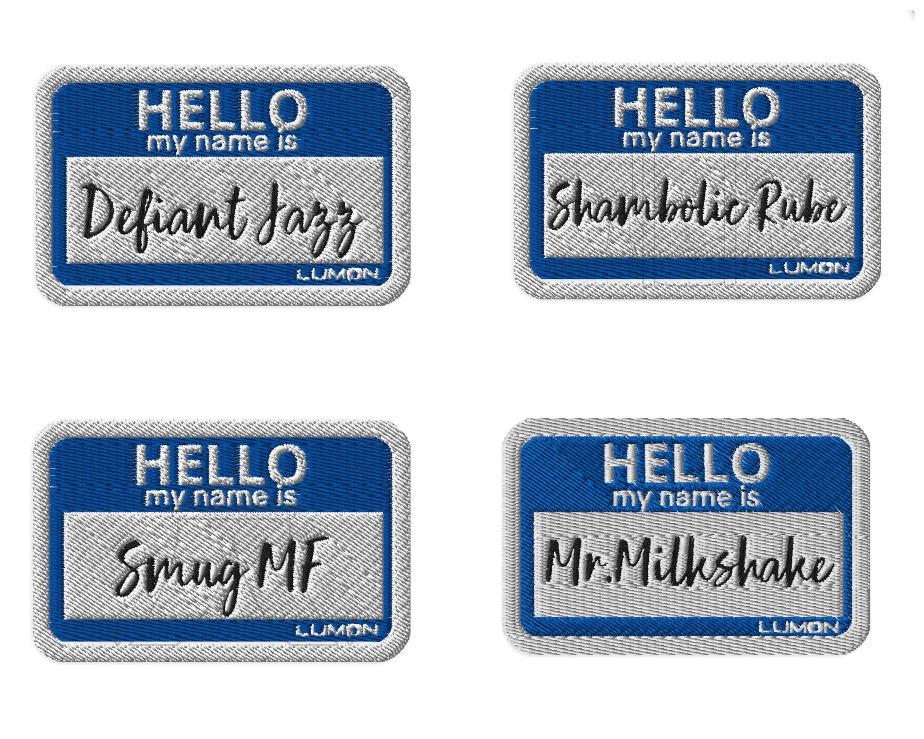 Work Name Tag Name Tag “mark S” Embroidered Patches - Etsy