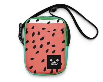 Watermelon Crossbody Bag: Kawaii Fruit Print Mini Purse