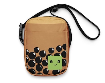 Kawaii Boba Tea Crossbody Bag: Brown Sugar Bubble Tea Mini Purse