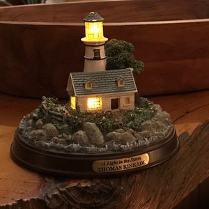 Thomas Kincade Lighthouse Night Light - Battery Operated