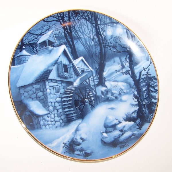 Collector Plate American Blues "Snow Bound" by Rob Sauber