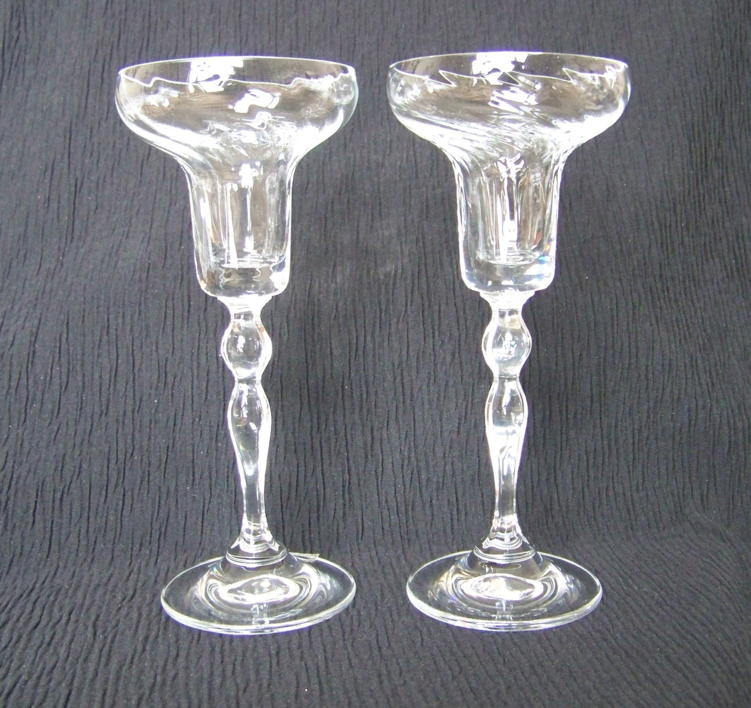 Pair Austrian 24 Pct Plus Lead Crystal Candle Holders Etsy Sweden