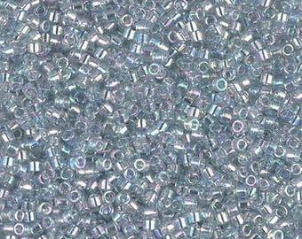 Miyuki Delica DBS0110 15/0 Transparent Light Marine Blue Glazed Luster AB 5g