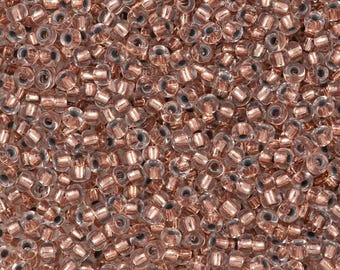 Miyuki 15-90197 / 15-197 Seed Beads 15/0 Crystal Lined Copper 8.2g