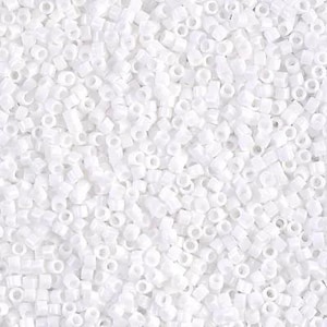 Miyuki Delica DB0200/DB200 11/0 Opaque Chalk White 7.2g