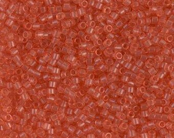 Miyuki Delica DB1302 11/0 Transparent Light Peach 7.2g