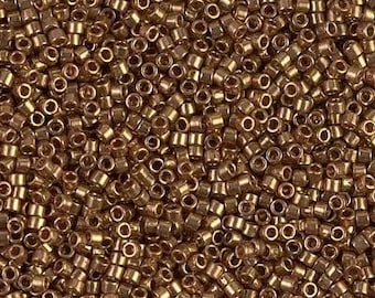 Miyuki Delica DB0022L/DB022L DB22L 11/0 Opaque Metallic Light Bronze 7.2g