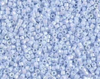 Miyuki Delica DB1507 11/0 Opaque Light Sky Blue Luster AB 7.2g