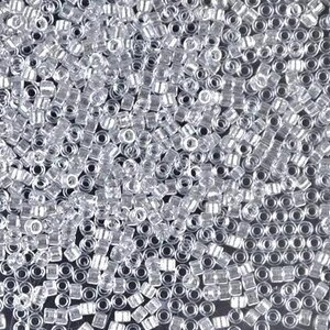 Miyuki Delica DB0271/DB271 11/0 Transparent Color Lined Silver Luster 7.2g