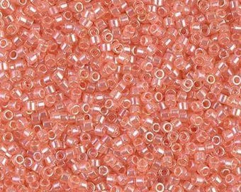 Miyuki Delica DB1480 11/0 Transparent Tangerine Dream Luster 7.2g