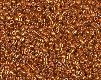 Miyuki Delica DB0421/DB421 11/0 Galvanized Tangerine 7.2g