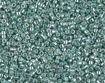 Miyuki Delica DB0415/DB415 11/0 Galvanized Turquoise Green 7.2g