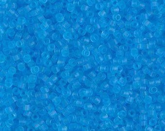 Miyuki Delica DB1269 11/0 Transparent Ocean Blue Matte 7.2g