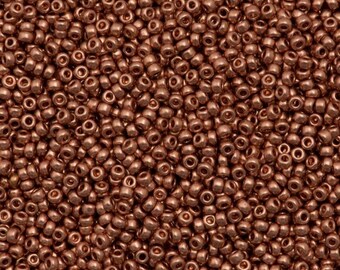 Miyuki 15-90187 / 15-187 Seed Beads 15/0 Metallic Copper Plated 8.2g