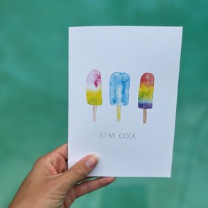 Bleib cool Grußkarte