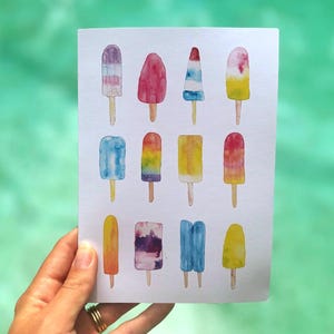 Eis am Stiel Grußkarte