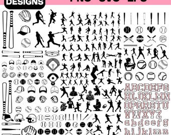 280種類以上の野球SVGバンドル、野球PNG、野球選手シルエット、野球ママSVG、Cricutカットファイル、スポーツSVG、即時ダウンロード