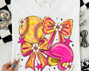 Preppy Softball Png, Game Day PNG, Softball Png, Softball Mama Png, Glitter Softball Mom Png, Leopard Softball Coquette Png