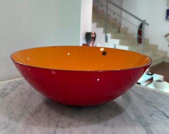 Murano glass centerpiece bowl, Carlo Moretti