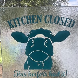 Rustic Cow Kitchen Sign