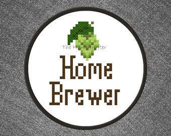 Home Brewer (Hops) Cross Stitch Pattern