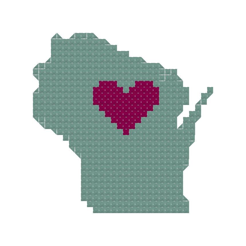 Wisconsin Cross Stitch Pattern - Etsy