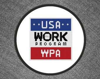 WPA Cross Stitch Pattern