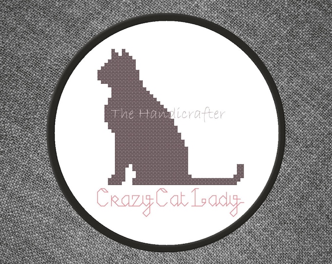 Crazy Cat Lady Cross Stitch Pattern - Etsy Canada