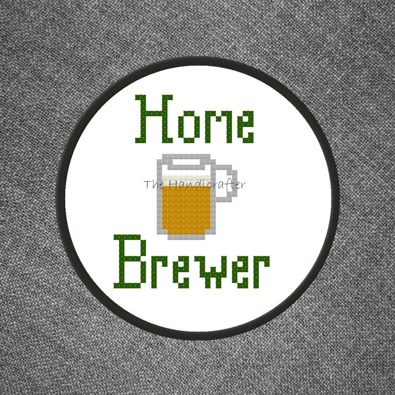 Home Brewer Cross Stitch Pattern image 1