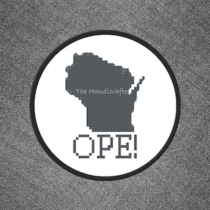 Wisconsin Ope! Cross Stitch Pattern