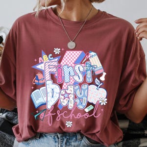 Back To School PNG,Coquette First Day Of School Png, School Png, First Day Of School Shirt Png, Trendy Png,Sublimation Design