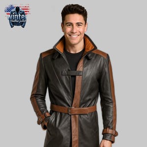 Handcrafted Aiden Pearce Cosplay Leather Coat | Watch Dogs Brown Leather Coat