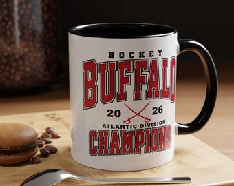 Buffalo Hockey 2026 Atlantic Division Champions Mug | Accent Coffee Mug 11oz 15oz