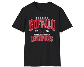 Buffalo Hockey 2026 Champions T-Shirt | WNY Hockey Tee | Buffalo NY Hockey Team Apparel