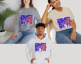 Josh Allen MVP Crewneck, Hoodie, or T-Shirt, Buffalo Bills Zebra Print Apparel, Buffalo Football Gear, Tailgate Outfit, Football Fan Gift
